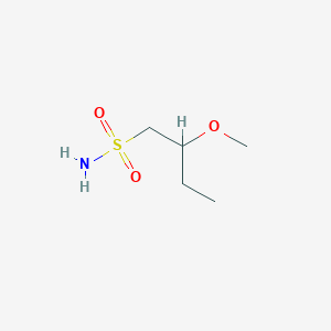 molecular formula C5H13NO3S B13264283 2-Methoxybutane-1-sulfonamide 