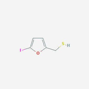 molecular formula C5H5IOS B13264306 (5-Iodofuran-2-yl)methanethiol 