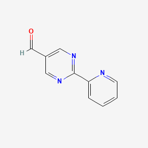 molecular formula C10H7N3O B1326431 2-Pyridin-2-ylpyrimidine-5-carbaldehyde CAS No. 954226-94-9