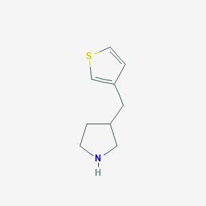 molecular formula C9H13NS B13264323 3-(3-Thienylmethyl)pyrrolidine 