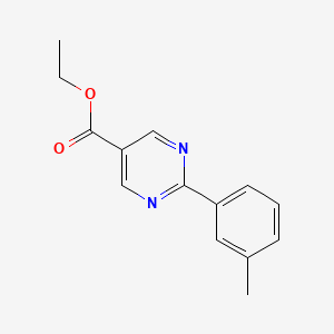 molecular formula C14H14N2O2 B1326434 Ethyl 2-m-tolylpyrimidine-5-carboxylate CAS No. 954227-12-4