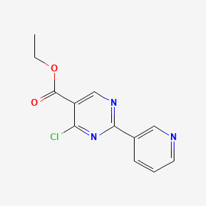B1326437 Ethyl 4-chloro-2-(pyridin-3-yl)pyrimidine-5-carboxylate CAS No. 34775-04-7