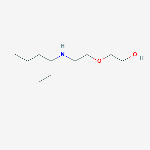 molecular formula C11H25NO2 B13264441 2-{2-[(Heptan-4-yl)amino]ethoxy}ethan-1-ol 