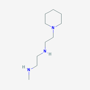 molecular formula C10H23N3 B13264472 [2-(Methylamino)ethyl][2-(piperidin-1-YL)ethyl]amine 