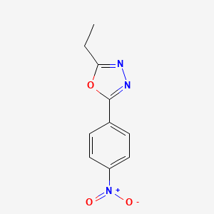 molecular formula C10H9N3O3 B1326449 2-Ethyl-5-(4-nitrophenyl)-1,3,4-oxadiazole CAS No. 46713-46-6