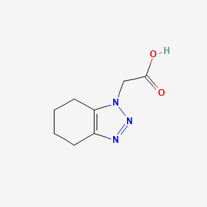 molecular formula C8H11N3O2 B13264492 2-(4,5,6,7-Tetrahydro-1H-1,2,3-benzotriazol-1-yl)acetic acid 