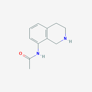 molecular formula C11H14N2O B13264503 N-(1,2,3,4-tetrahydroisoquinolin-8-yl)acetamide 