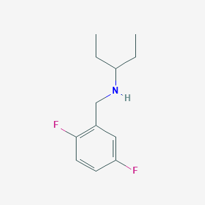 molecular formula C12H17F2N B13264514 [(2,5-Difluorophenyl)methyl](pentan-3-yl)amine 