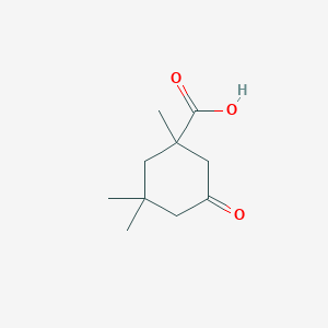 molecular formula C10H16O3 B1326453 1,3,3-Trimethyl-5-oxocyclohexanecarboxylic acid CAS No. 91057-32-8