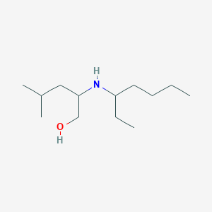 molecular formula C13H29NO B13264532 2-[(Heptan-3-yl)amino]-4-methylpentan-1-ol 