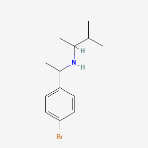 molecular formula C13H20BrN B13264541 [1-(4-Bromophenyl)ethyl](3-methylbutan-2-yl)amine 