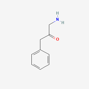 molecular formula C9H11NO B13264548 1-Amino-3-phenylpropan-2-one 