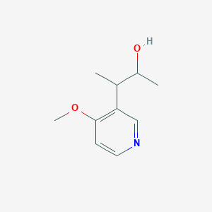 molecular formula C10H15NO2 B13264563 3-(4-Methoxypyridin-3-yl)butan-2-ol 