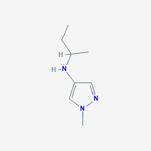 molecular formula C8H15N3 B13264599 N-(butan-2-yl)-1-methyl-1H-pyrazol-4-amine 