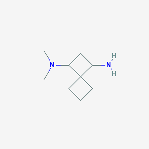 molecular formula C9H18N2 B13264608 N1,N1-Dimethylspiro[3.3]heptane-1,3-diamine 