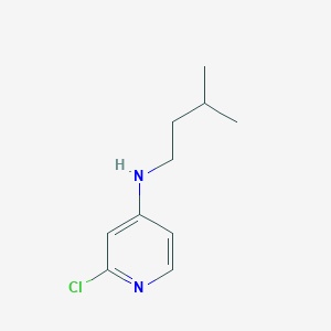 molecular formula C10H15ClN2 B13264618 2-chloro-N-(3-methylbutyl)pyridin-4-amine 
