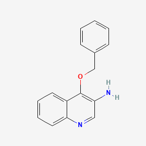 molecular formula C16H14N2O B13264755 4-(Benzyloxy)quinolin-3-amine 