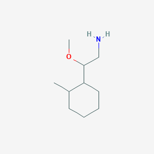 molecular formula C10H21NO B13264771 2-Methoxy-2-(2-methylcyclohexyl)ethan-1-amine 