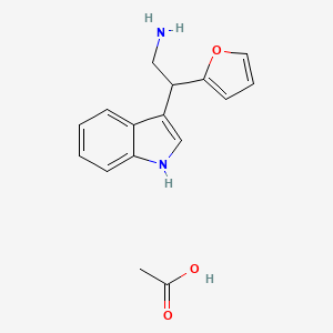 2-Furan-2-YL-2-(1H-indol-3-YL)-ethylamine acetate
