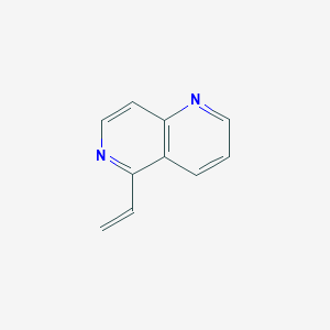 molecular formula C10H8N2 B13264790 5-Ethenyl-1,6-naphthyridine 