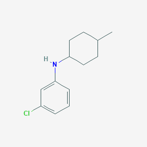 molecular formula C13H18ClN B13264796 3-chloro-N-(4-methylcyclohexyl)aniline 
