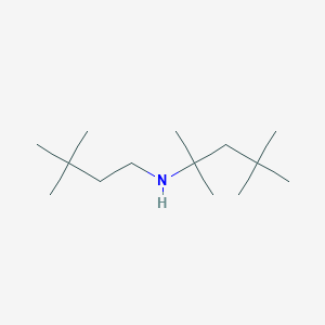 molecular formula C14H31N B13264800 (3,3-Dimethylbutyl)(2,4,4-trimethylpentan-2-yl)amine 