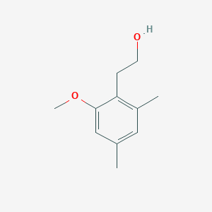 molecular formula C11H16O2 B13264807 2-(2-Methoxy-4,6-dimethylphenyl)ethan-1-OL 