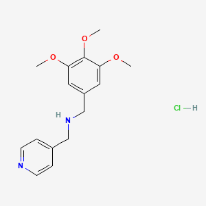 molecular formula C16H21ClN2O3 B1326481 Pyridin-4-ylmethyl-(3,4,5-trimethoxy-benzyl)-amine hydrochloride CAS No. 1185303-85-8
