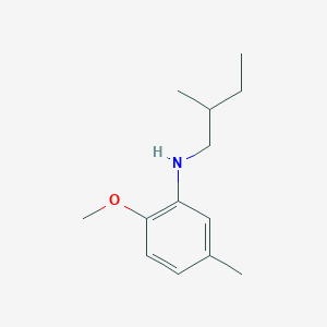 molecular formula C13H21NO B13264863 2-methoxy-5-methyl-N-(2-methylbutyl)aniline 