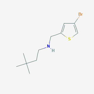 molecular formula C11H18BrNS B13264893 [(4-Bromothiophen-2-yl)methyl](3,3-dimethylbutyl)amine 