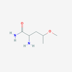 molecular formula C6H14N2O2 B13264907 2-Amino-4-methoxypentanamide 