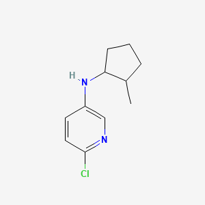 molecular formula C11H15ClN2 B13264916 6-chloro-N-(2-methylcyclopentyl)pyridin-3-amine 