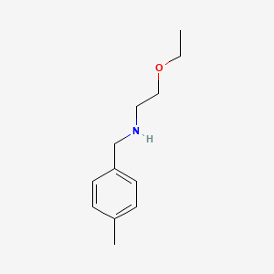 molecular formula C12H19NO B13264922 (2-Ethoxyethyl)[(4-methylphenyl)methyl]amine 