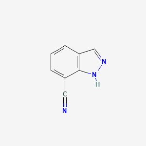 molecular formula C8H5N3 B1326497 1H-Indazole-7-carbonitrile CAS No. 256228-64-5