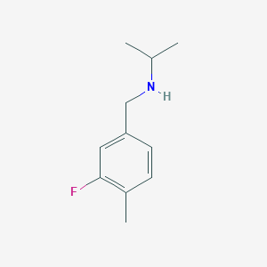 molecular formula C11H16FN B13264989 [(3-Fluoro-4-methylphenyl)methyl](propan-2-yl)amine CAS No. 1152566-94-3