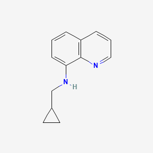 molecular formula C13H14N2 B13265046 N-(cyclopropylmethyl)quinolin-8-amine 