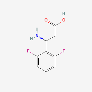 molecular formula C9H9F2NO2 B13265054 (3R)-3-amino-3-(2,6-difluorophenyl)propanoic acid 