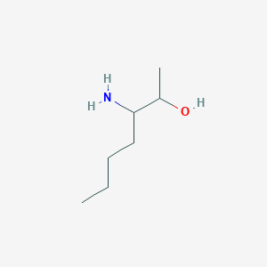 molecular formula C7H17NO B13265082 3-Aminoheptan-2-ol 