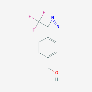 molecular formula C9H7F3N2O B132651 4-[3-(Trifluoromethyl)-3H-diazirin-3-yl]benzyl Alcohol CAS No. 87736-88-7