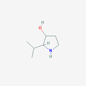 molecular formula C7H15NO B13265106 2-(Propan-2-yl)pyrrolidin-3-ol 