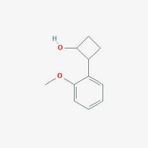 molecular formula C11H14O2 B13265129 2-(2-Methoxyphenyl)cyclobutan-1-OL 