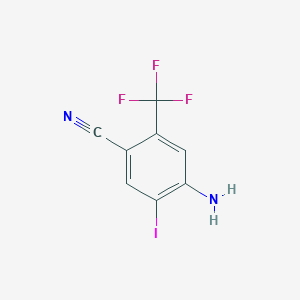 4-Amino-5-iodo-2-(trifluoromethyl)benzonitrile