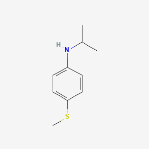 molecular formula C10H15NS B13265172 4-(methylsulfanyl)-N-(propan-2-yl)aniline 