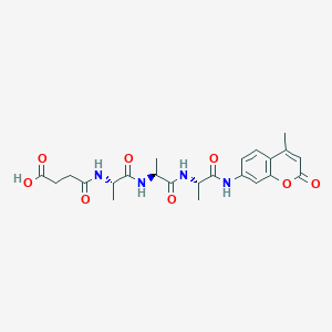 molecular formula C23H28N4O8 B1326518 Suc-Ala-Ala-Ala-AMC 