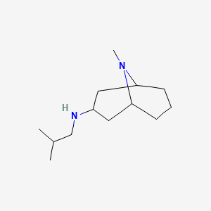 molecular formula C13H26N2 B13265226 9-methyl-N-(2-methylpropyl)-9-azabicyclo[3.3.1]nonan-3-amine 