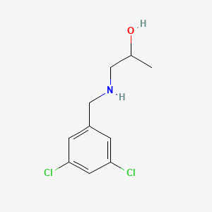 molecular formula C10H13Cl2NO B13265231 1-{[(3,5-Dichlorophenyl)methyl]amino}propan-2-ol 