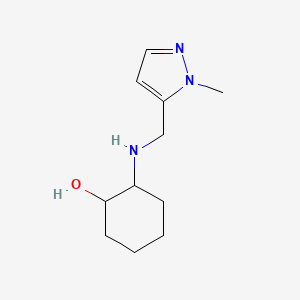 molecular formula C11H19N3O B13265234 2-{[(1-methyl-1H-pyrazol-5-yl)methyl]amino}cyclohexan-1-ol 