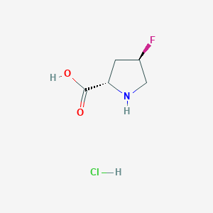 molecular formula C5H9ClFNO2 B1326526 (2S,4R)-4-Fluoropyrrolidine-2-carboxylic acid hydrochloride CAS No. 60604-36-6