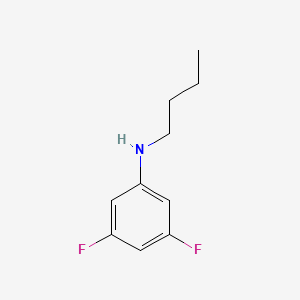 molecular formula C10H13F2N B13265260 N-butyl-3,5-difluoroaniline 