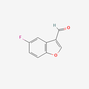 molecular formula C9H5FO2 B1326528 5-Fluorobenzofuran-3-carbaldehyde CAS No. 721943-19-7